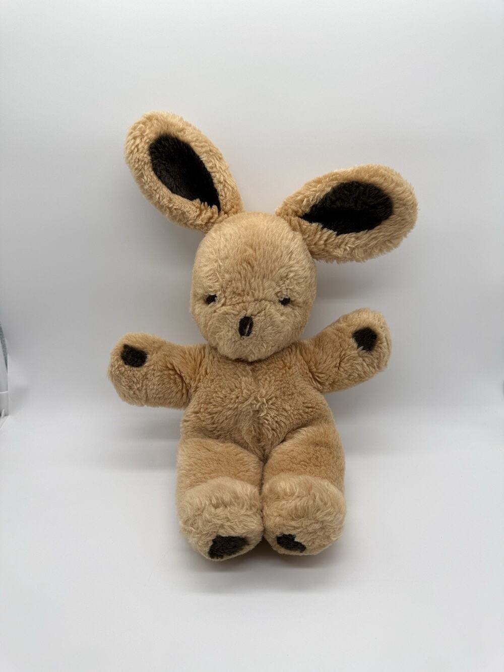 Vintage Gund Plush Hopstitch Bunny Rabbit Tan Brown 1979-1983 Stuffed Toy 16”